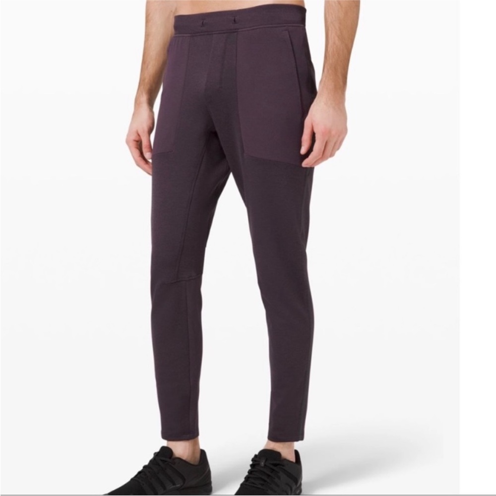 Lululemon Textured Tech Pant Mens Purple Jogger Medium M